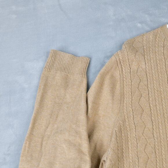 Talbots Sweatshirt Womens Brown XL Knit Long SLeeve Pullover - Picture 3 of 8